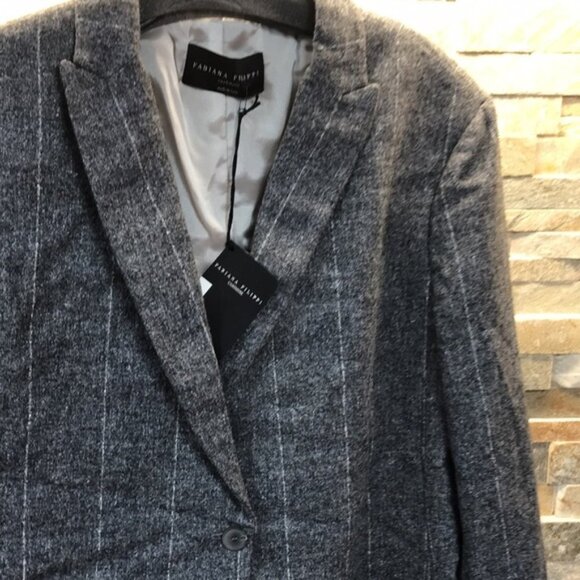 Fabiana Filippi Striped Cashmere Blazer - Picture 12 of 12